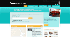 Desktop Screenshot of nzmuseums.co.nz